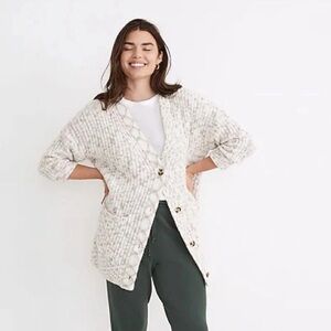 Madewell Cowen Cardigan Sweater XS. 
Wool blend, dry clean only.
